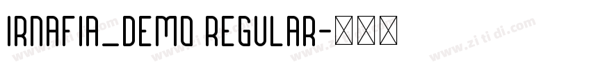 Irnafia_demo Regular字体转换